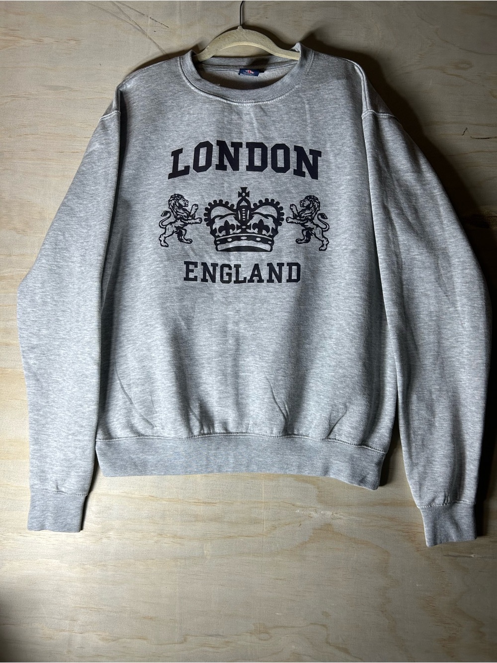 Grey Sweatshirt with Union Jack 'Great Britain' Tag
